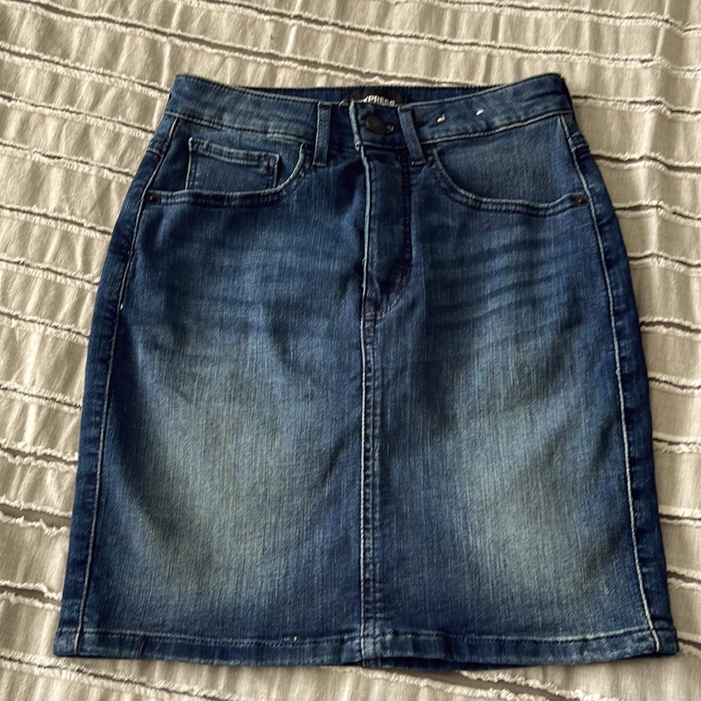 Express women’s jean skirt